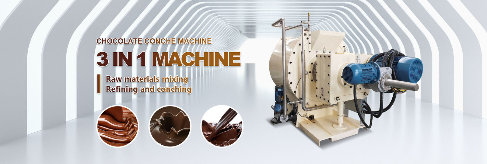 CALIDAD Máquina de la concha del chocolate Fábrica