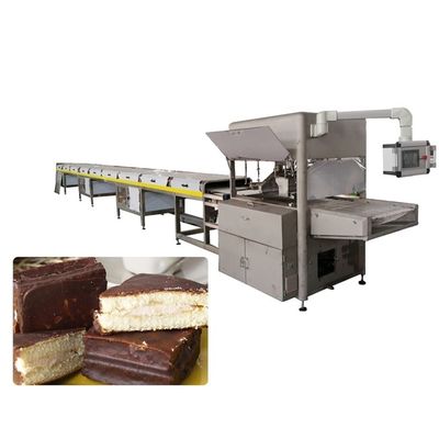 línea de capa del chocolate de las zonas de temperatura 400kg/H 3 para el chocolate puro