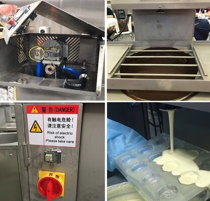 comprar Equipo de recubrimiento de caramelos de acero inoxidable 304 con ancho de banda de 900 MM adecuado para el procesamiento y recubrimiento continuo de caramelos Fabricación en línea