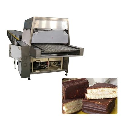 comprar Sensores de dos niveles Enrober de chocolate puro con túnel de enfriamiento 1000 mm de ancho online manufacture
