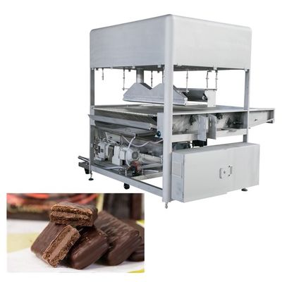 comprar Barras de chocolate 500 kg/h 1200 mm Mini Enrober de chocolate online manufacture